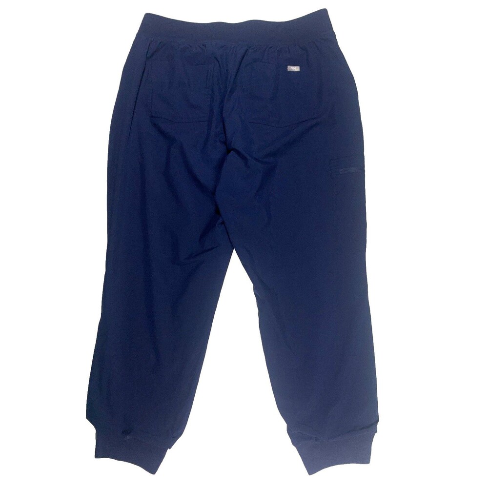 FIGS Lined Zamora Joggers Scrubs Pants XL Petite Navy Blue Medical Nurse Pants - Picture 7 of 7